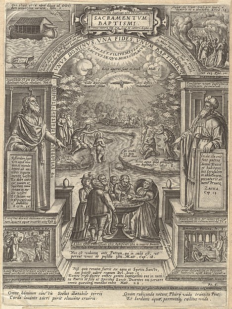 Baptism, from "The Seven Sacraments" by Philips Galle