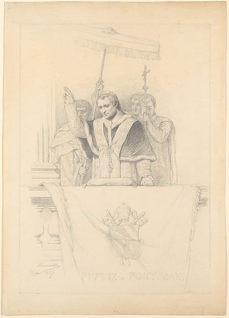 Pope Pius IX Imparting the Blessing Urbi et Orbi