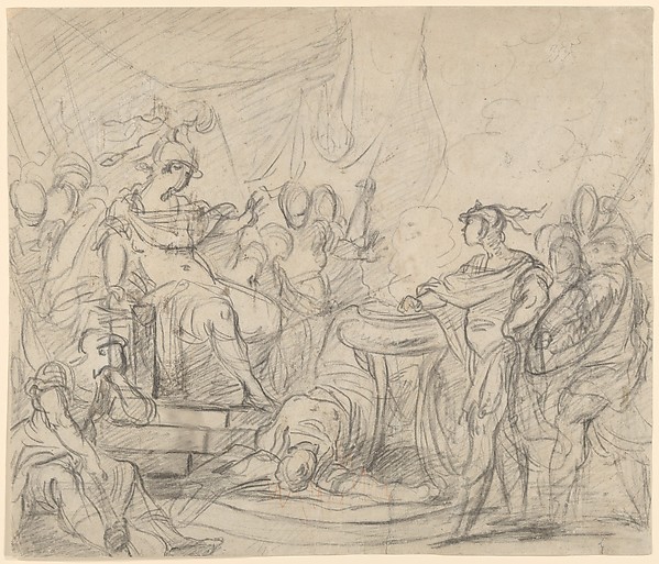 Mucius Scaevola Before King Porsenna