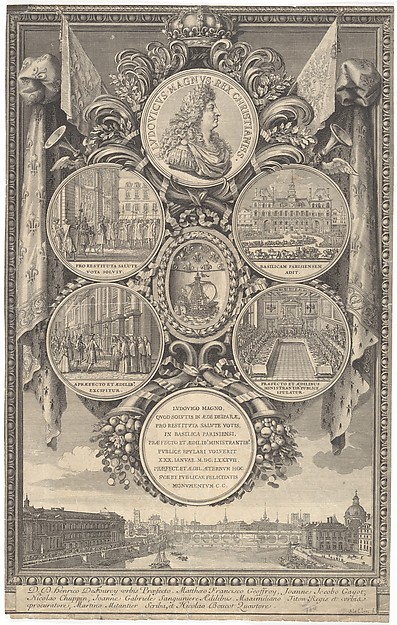 The Reception of Louis XIV at the Hôtel de Ville on the Occasion of his Recovery, January 30, 1687