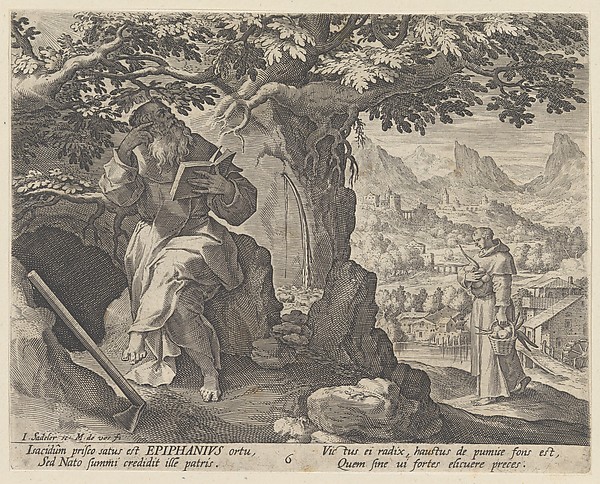 Epiphanius, from the series Sylvae Sacrae Monumenta...Anachoretarum