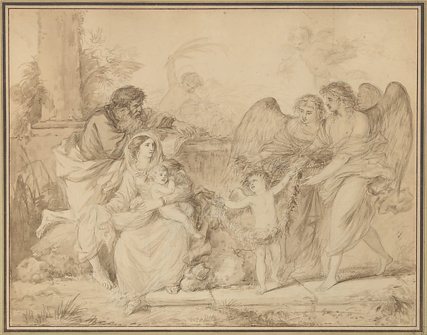 Rest on the Flight into Egypt by Jean Jacques Lagrenée