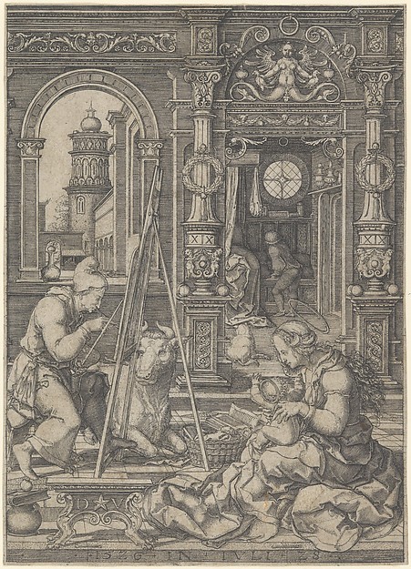Saint Luke Painting the Virgin by Dirck Vellert