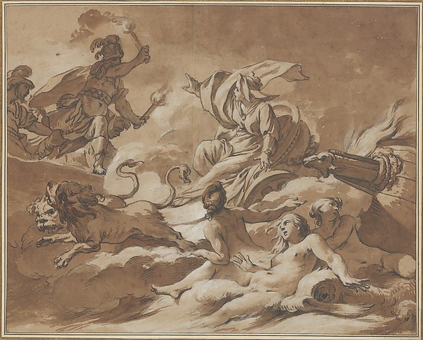 Cybele Prevents Turnus from Setting Fire to the Trojan Fleet by Transforming the Ships into Sea Goddesses