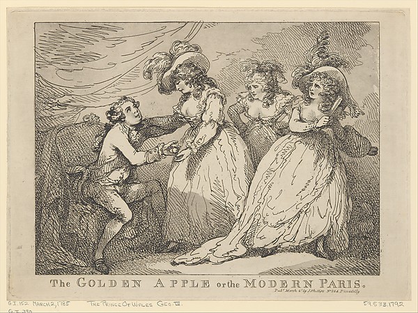 The Golden Apple, or the Modern Paris by Thomas Rowlandson, The Metropolitan Museum of Art