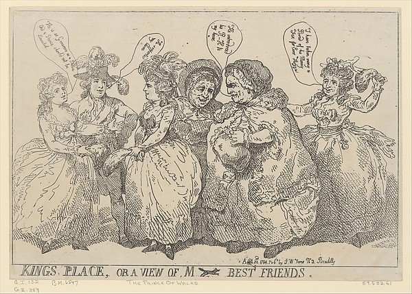 Kings Place, or a View of M [Fox's] Best Friends by Thomas Rowlandson, The Metropolitan Museum of Art