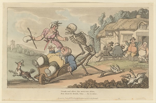 The Sot (The English Dance of Death, plate 12)