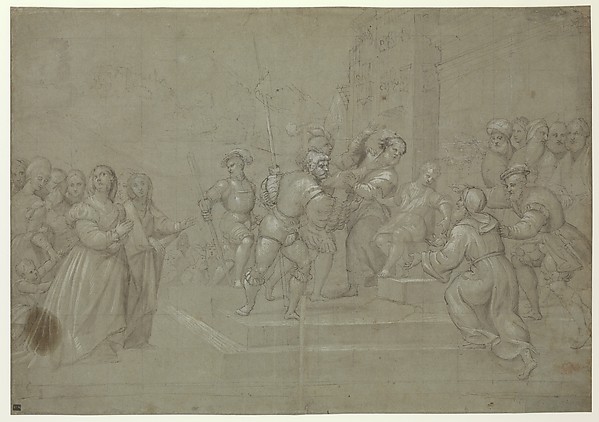 Susannah and the Elders before Daniel by Pomponio Amalteo
