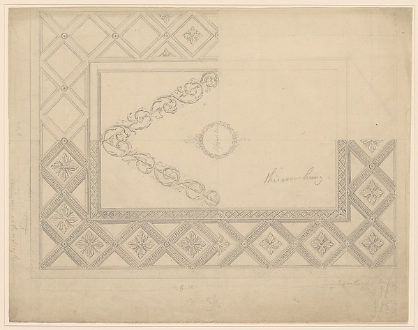 Design for a Ceiling for the Drawing Room at Milton Abbey, Dorset