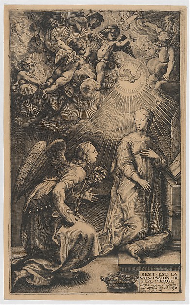 The Annunciation by Israël Crispin le Jeune