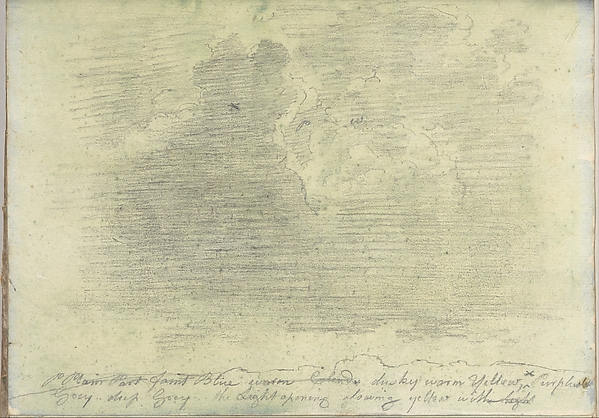 A Cloudy Sky (Smaller Italian Sketchbook, leaf 14 recto)
