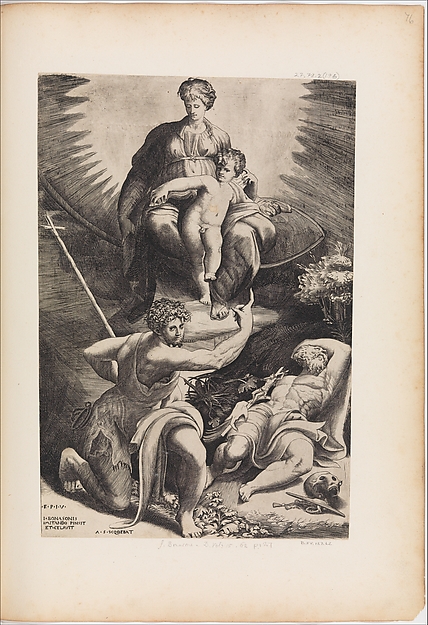 The Vision of St. Jerome by Giulio Bonasone