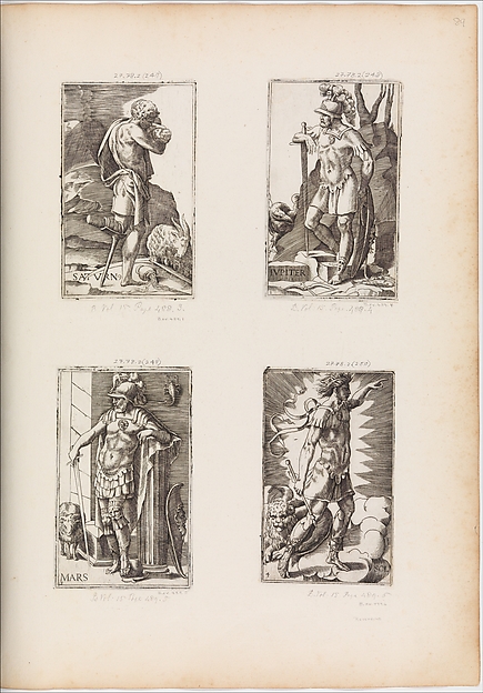 Saturn, from Planets, plate 1