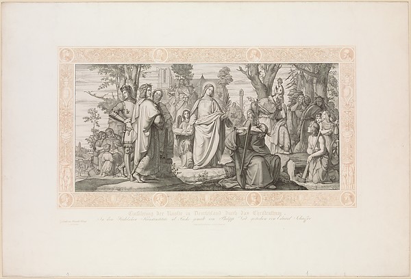 The Introduction of the arts in German by Christianity