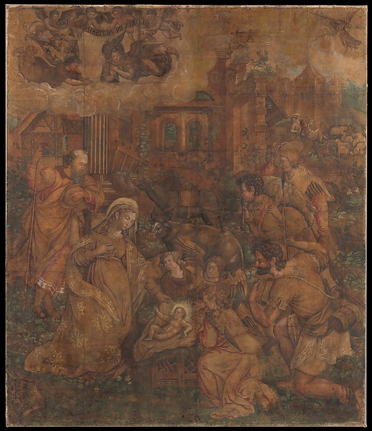 The Adoration of the Shepherds (Cartoon) by Anonymous, Netherlandish, 16th century