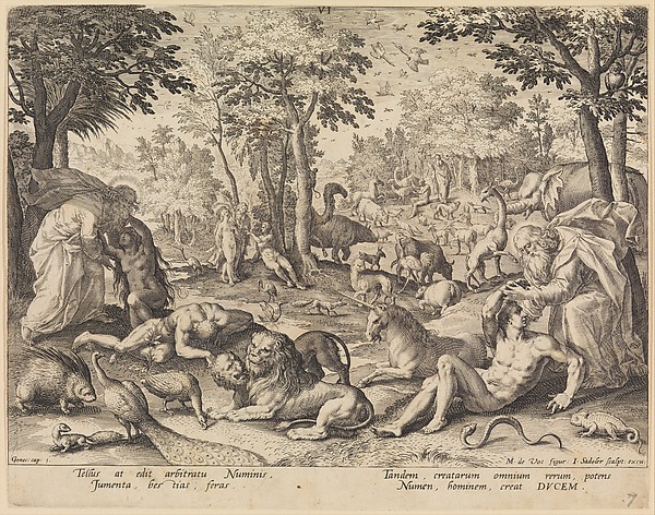 The Sixth Day: The Creation of Animals, Adam and Eve from The Creation of the World