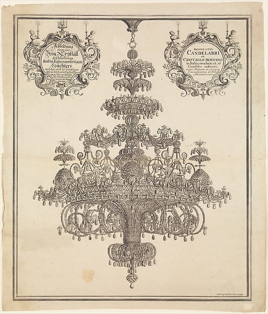 Rock Crystal Chandelier from the so-called 'White Peller's House' [weiße Pellershaus] in Nuremberg