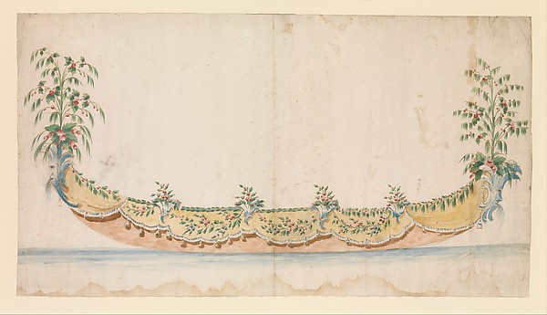 Design for a Gondola Decorated for a Festive Occassion