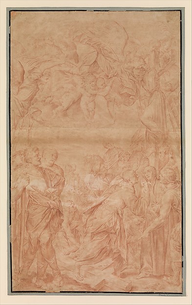 A Crucifixion by Anonymous, Italian, Venetian, 17th century