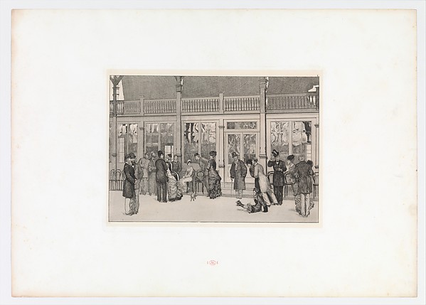 Ort (Place) from Ein Handschuh (A Glove). Cyclus von zehn Compositionen radirt. Rad. Opus VI, Plate I. First edition