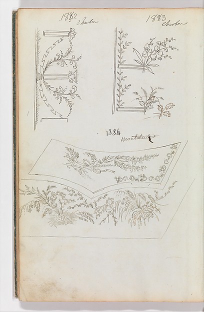 Scrapbook of Designs for Embroidered Waistcoats