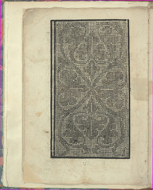 Opera Nova Universali intitulata Corona di racammi, page 5 (verso)