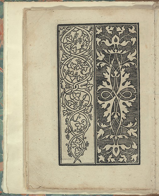 Opera Nova Universali intitulata Corona di racammi, page 12 (verso)