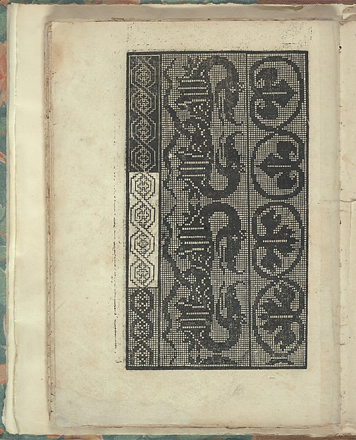 Opera Nova Universali intitulata Corona di racammi, page 32 (verso)