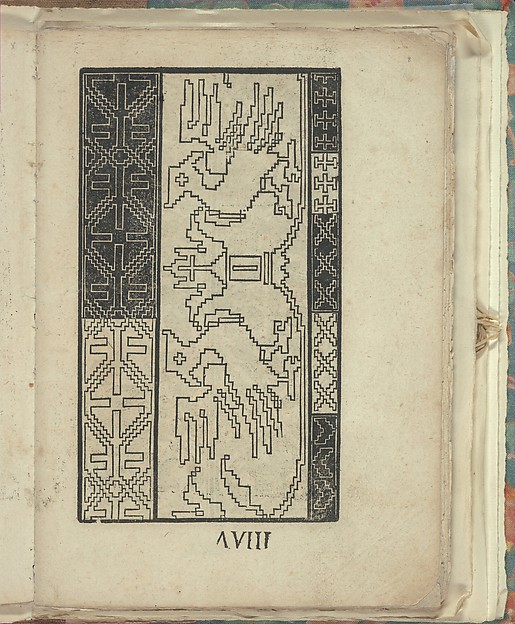 Opera Nova Universali intitulata Corona di racammi, page 8 (recto)