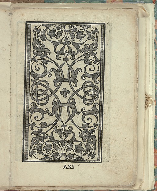 Opera Nova Universali intitulata Corona di racammi, page 11 (recto)