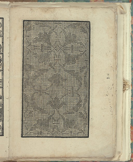 Opera Nova Universali intitulata Corona di racammi, page 12 (recto)