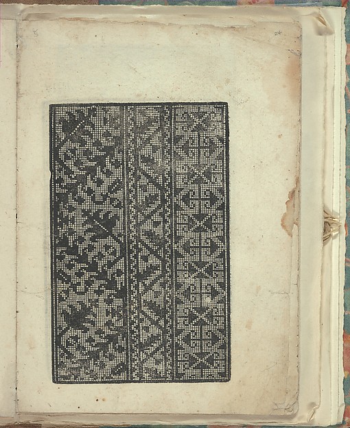 Opera Nova Universali intitulata Corona di racammi, page 24 (recto)