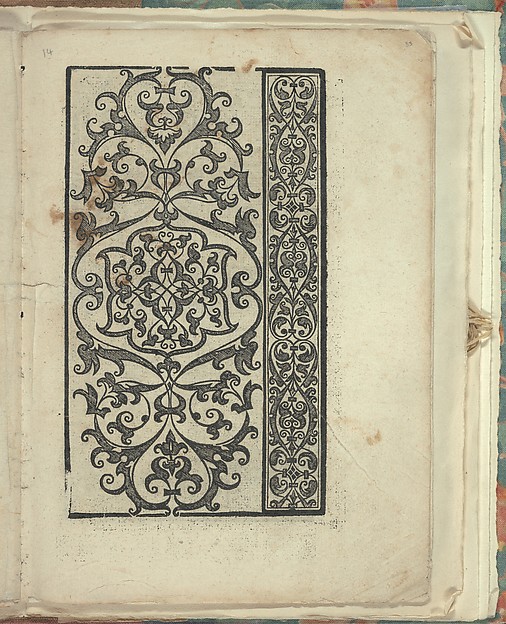 Opera Nova Universali intitulata Corona di racammi, page 33 (recto)