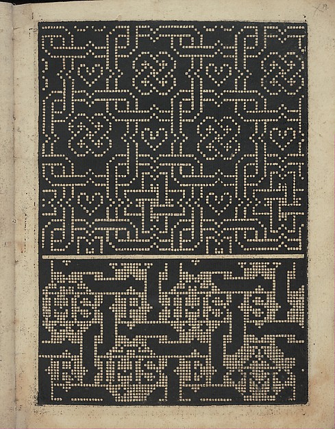 Libbretto nouellamete composto per maestro Domenico da Sera...lauorare di ogni sorte di punti, page 19 (recto)
