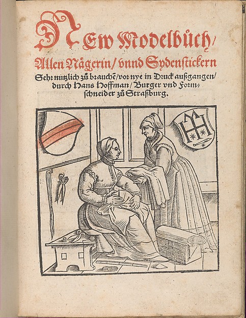 New Modelbüch allen Nägerin u. Sydenstickern (title page, 1r)