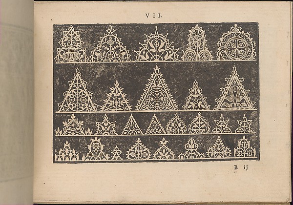 Prima Parte de' Fiori, e Disegni di varie sorti di Ricami Moderni, page 7 (recto)