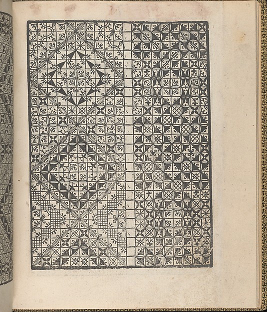 Giardineto novo di punti tagliati et gropposi per exercitio & ornamento delle donne (Venice 1554), page 9 (verso)
