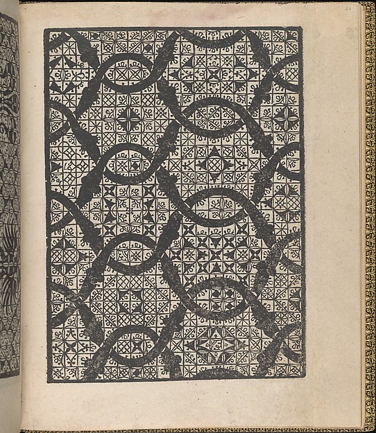 Giardineto novo di punti tagliati et gropposi per exercitio & ornamento delle donne (Venice 1554), page 11 (recto)