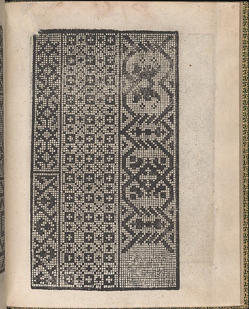 Ornamento delle belle & virtuose donne, page 15 (recto)
