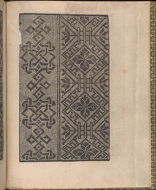 Ornamento delle belle & virtuose donne, page 23 (recto)