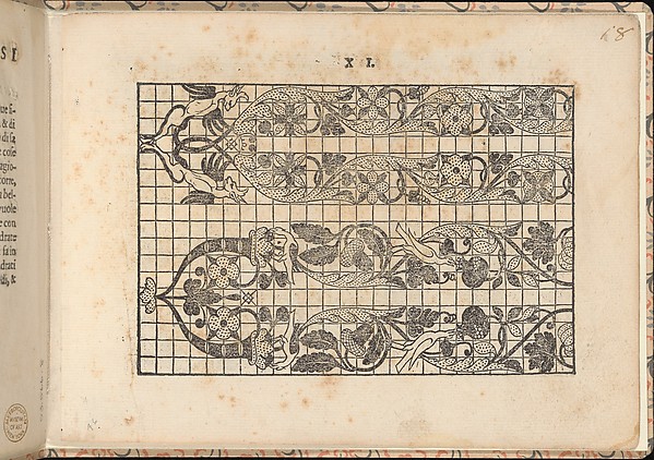 La vera perfettione del disegno di varie sorti di recami, page 3 (recto)