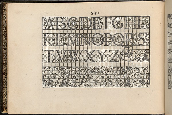 La Vera Perfettione del Disegno di varie sorti di recami, page 6 (verso)