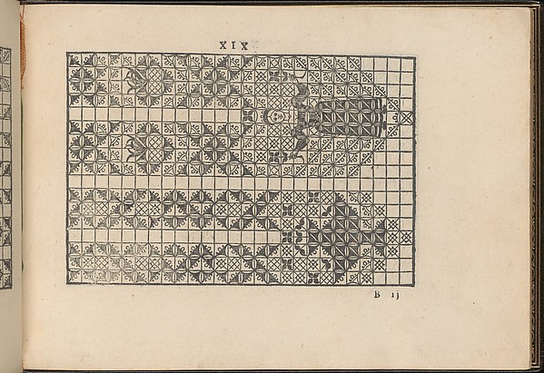 La Vera Perfettione del Disegno di varie sorti di recami, page 10 (recto)