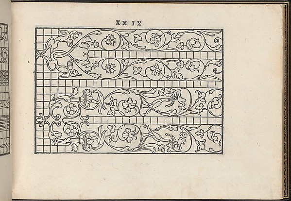 La Vera Perfettione del Disegno di varie sorti di recami, page 15 (recto)