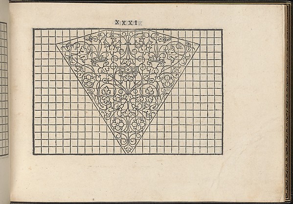 La Vera Perfettione del Disegno di varie sorti di recami, page 16 (recto)