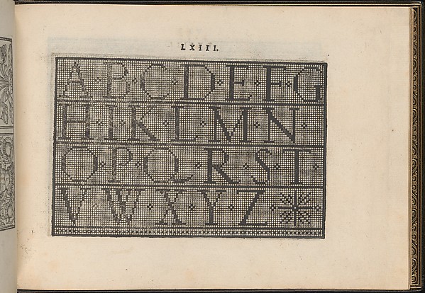 La Vera Perfettione del Disegno di varie sorti di recami, page 32 (recto)