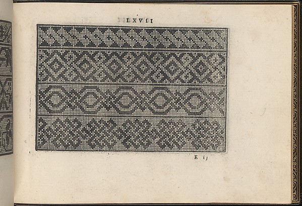 La Vera Perfettione del Disegno di varie sorti di recami, page 34 (recto)