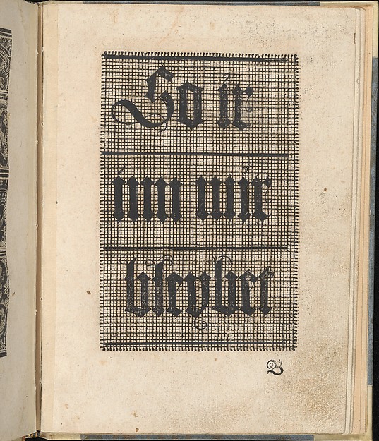 Ein ney Furmbüchlein, Page 3, recto