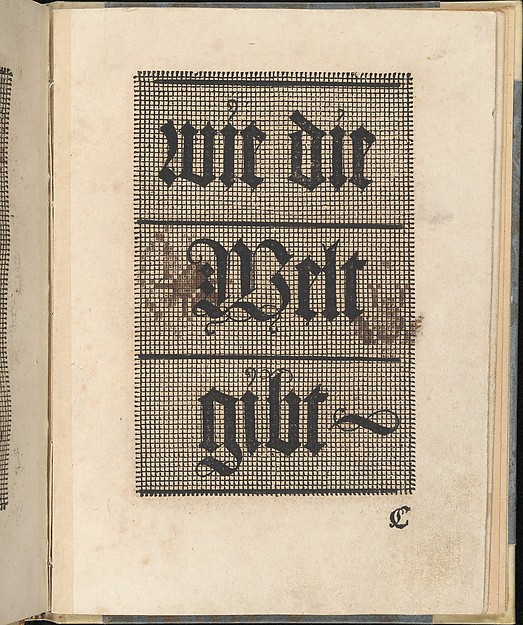 Ein ney Furmbüchlein, Page 7, recto