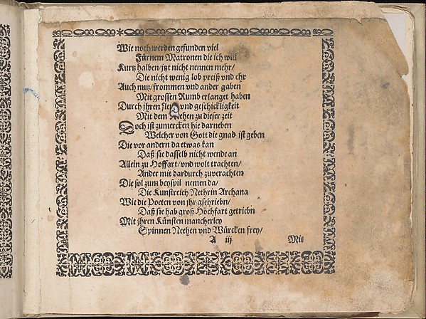 Schön Neues Modelbuch (Page 4 recto)